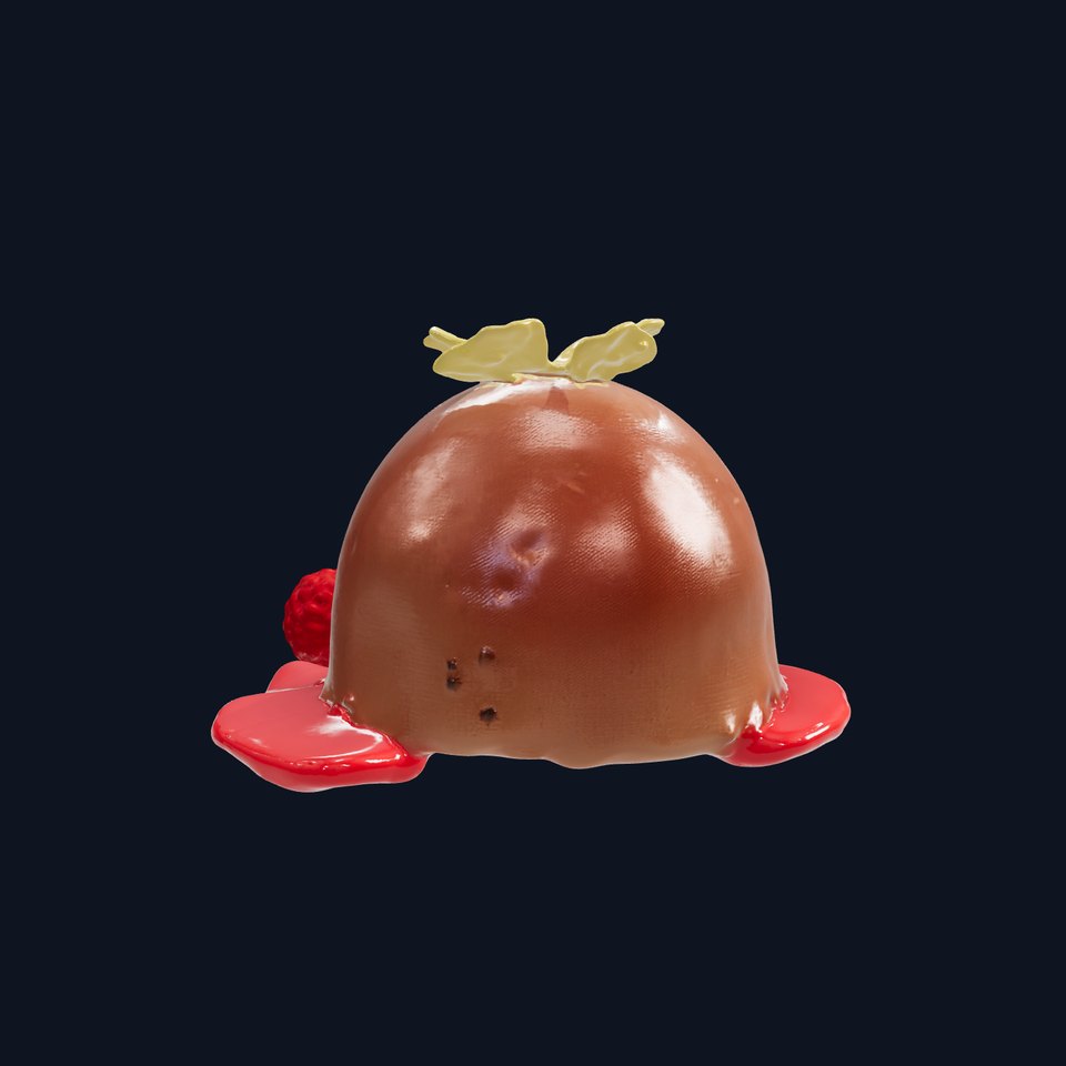Chocolate Dessert with Raspberry model pack